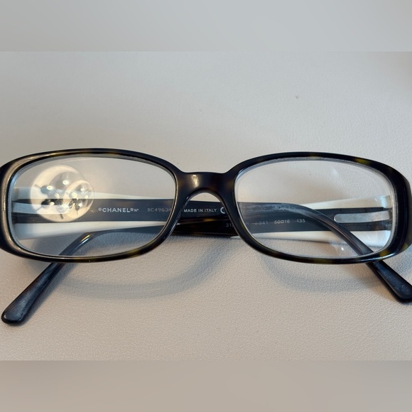 Chanel Eyeglasses Frame 3120-H  Brown Cream - Picture 1 of 7